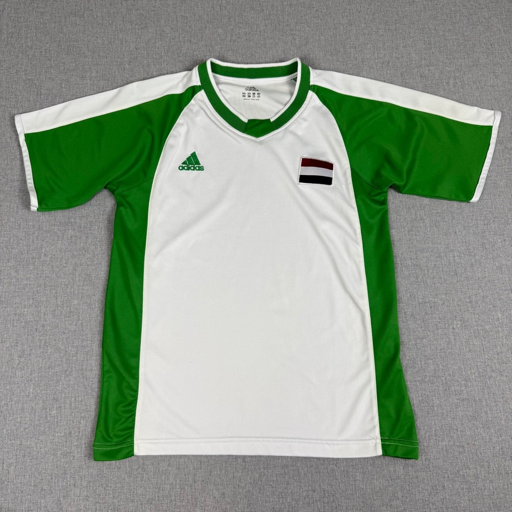 Adidas Yemen National Team Soccer Jersey Green White Size M Mens